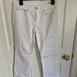 Tory Burch white boot cut jeans women's size 28